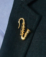 Load image into Gallery viewer, The Saxophone Brooch
