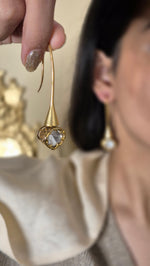 Load image into Gallery viewer, Celestial polki earrings
