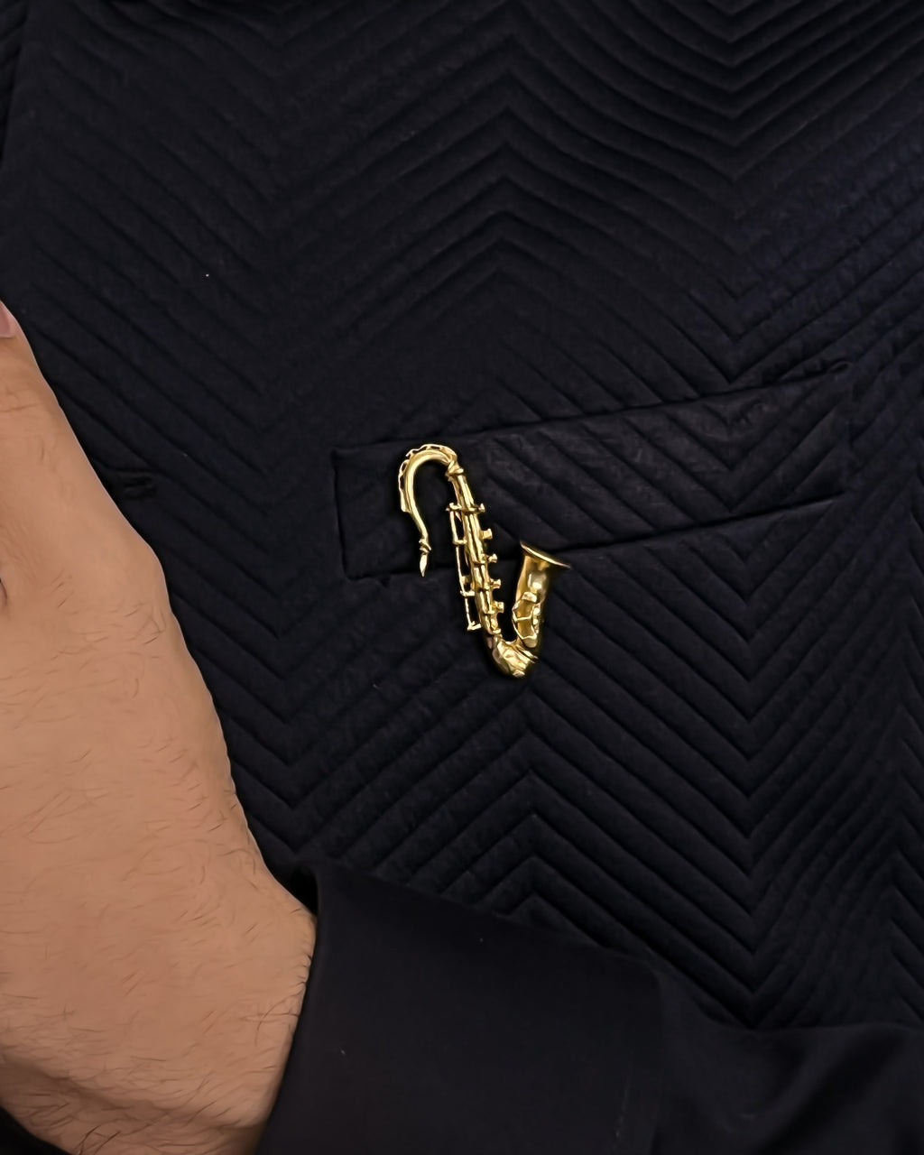 The Saxophone Brooch