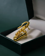 Load image into Gallery viewer, The Saxophone Brooch
