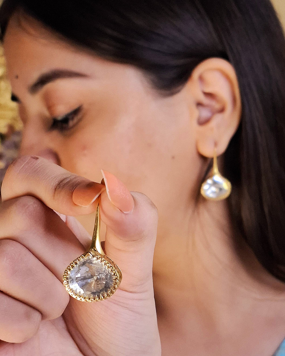 The Chandrika Polki Earrings