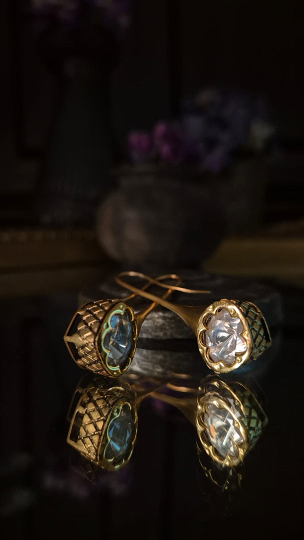 Celestial polki earrings