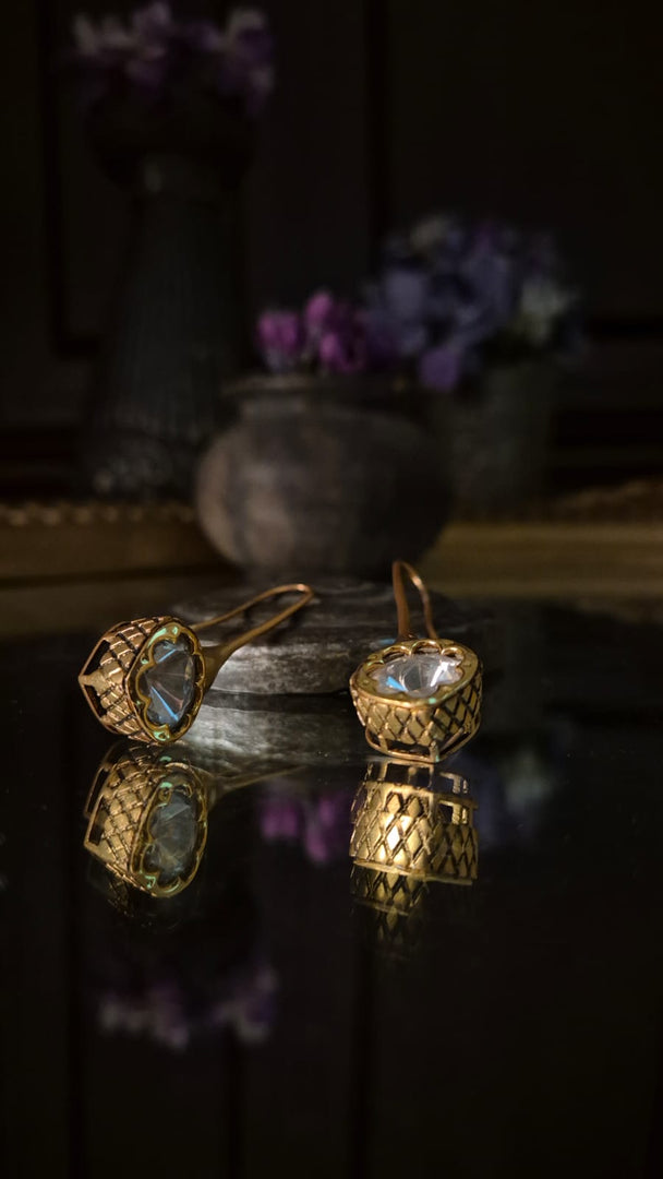 Celestial polki earrings