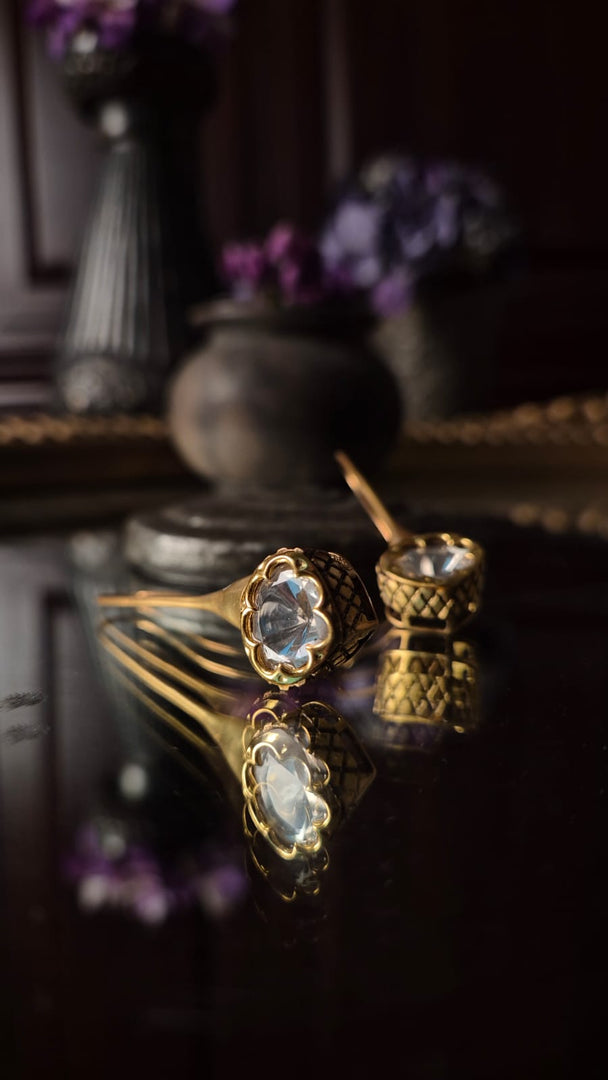 Celestial polki earrings